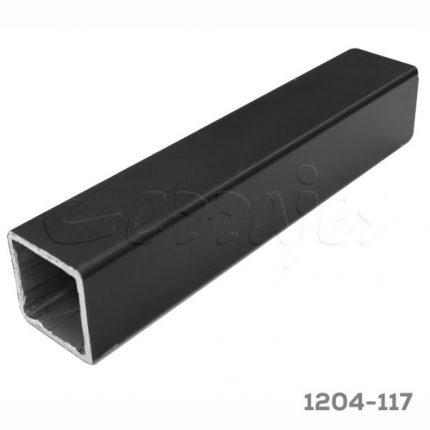 Perfil para sistema de entrepaños Cerrajes "Sistema 20-20" L=3 m Anodizado Negro mate