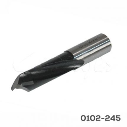 Broca derecha p/taladro múltiple Cerrajes punta carburo de tungsteno Ø=10mm L=57,5mm Vástago Ø=10mm