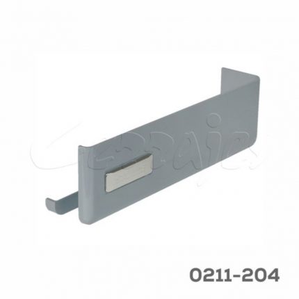 Cubierta para sistema de levantamiento Salice "Wind" Gris con placa niquelada