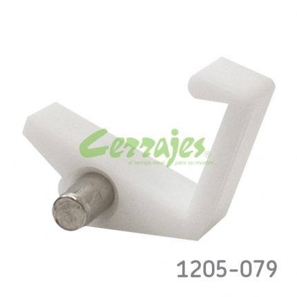 Juego de mensulas plast con  bloqueo al frente 16 mm