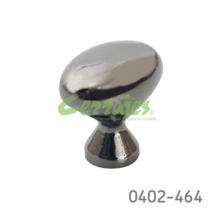 Botón Zamak L=21 mm 4279 Z24 Niquel negro Tornillo M4x25mm