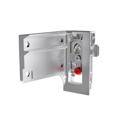 LIBRA H=7 Fijacion con tornillo con union para barra de aluminio izquierda