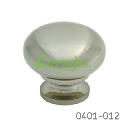 Botón Latón Ø=38 mm 4019 L23 Niquel mate Tornillo #8-32X1"