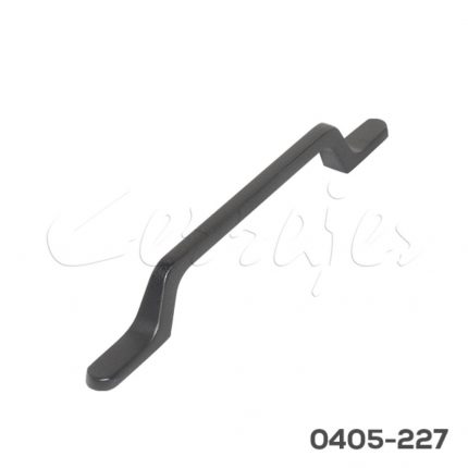 Jaladera Aluminio cc 128 mm L=194 mm 4722 A98 Piel negra Tornillo M4x25mm