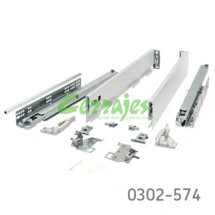 Jgo.Vionaro blanco 500 mm para 40 kg Tipmatic h=89