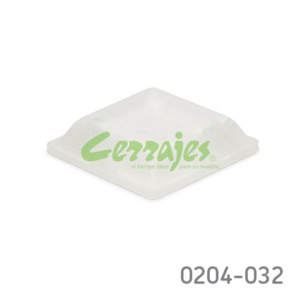 Tope para puerta Ø=12,7mm autoadhesivo Cerrajes Cuadrado H=3mm Transparente