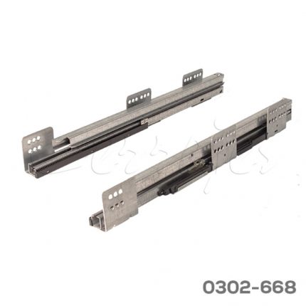 Corredera Cerrajes "Ritma Cube" L=500mm galvanizada 60kg Extensión total cierre suave