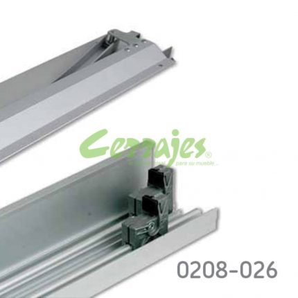 Sistema corredizo para armario puerta 2 puertas  Bortoluzzi "Glow" L=2400mm 70Kg