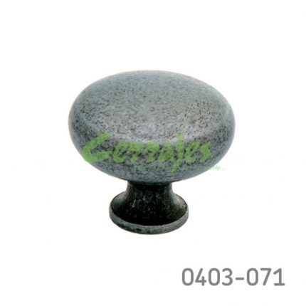 Botón Zamak Ø=31 mm 3006 Z30 Pewter antiguo Tornillo #8-32X1"