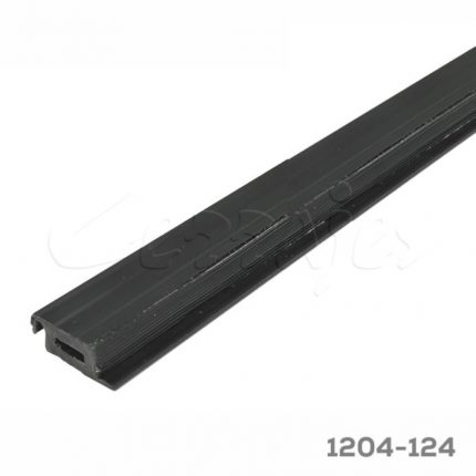 Empaque para cristal  Cerrajes "Sistema 20-20" L=3 m Plástico Negro