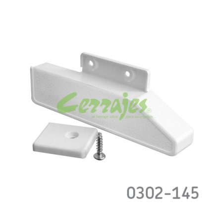 Soporte frontal interno para cajón "Impaz" Cerrajes "Impaz" H=85mm blanca izquierdo