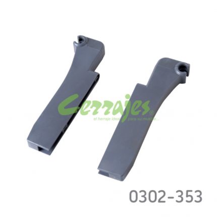 Soporte plástico para panel divisor Cerrajes "TrioMax T6" gris