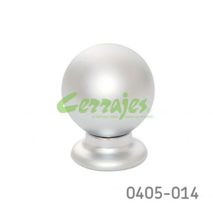 Botón Zamak L=28 mm 6004 Z09 Cromo mate