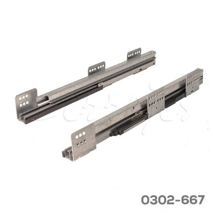Corredera Cerrajes "Ritma Cube" L=500mm galvanizada 60kg Extensión total cierre suave