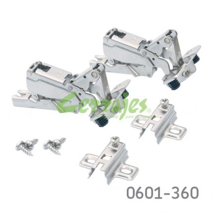 Bisagra sobrepuesta FGV "MW16" Ø=35mm cuello 00 48x6mm 175° niquelada autocierre