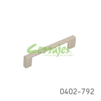 Jaladera Aluminio cc 96 mm L=108 mm 4515 A22 Niquel cepillado Tornillo M4x25mm