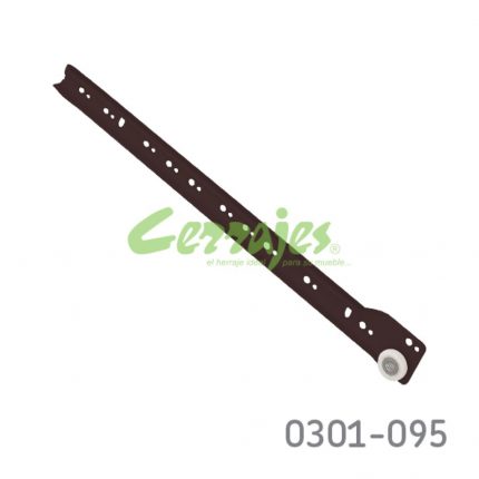 Corredera Cerrajes "Pioneer" L=550mm pintura epóxica Café Extensión parcial
