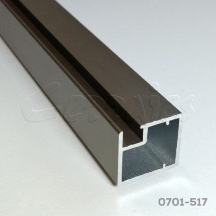 Perfil aluminio 4021 Champagne 19x20 mm para cristal L=3m E16