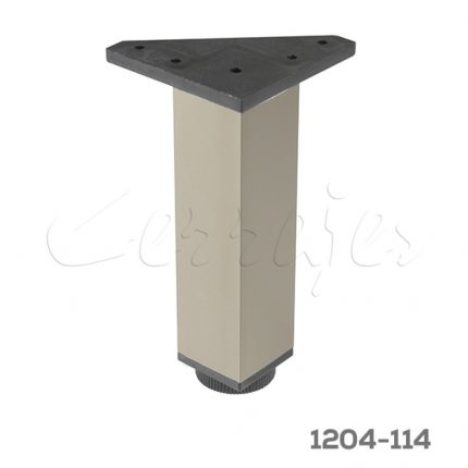 Pata cuadrada Champagne  40x40 mm H=160 mm para mueble