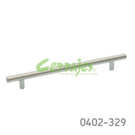 Jaladera Aluminio cc 192 mm L=252 mm 4044 A14 Niquel cepillado Tornillo M4x25mm
