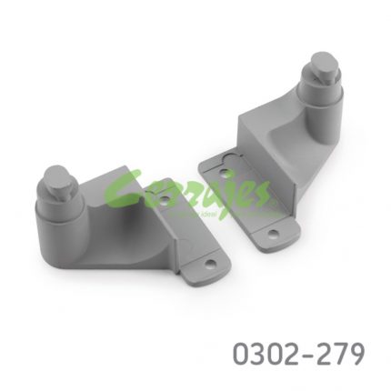 Soportes para testero y riel lateral plata corr prime