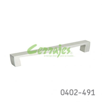Jaladera Zamak cc 224 mm L=243 mm 4297 Z22 Niquel cepillado Tornillo M4x25mm