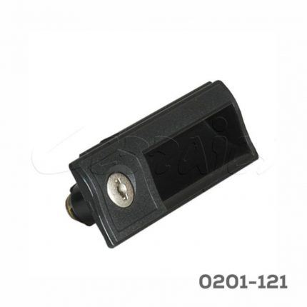 Jaladera embutida con cerradura de paleta CL plástico H=106mm L=34.5mm con cilindro C1