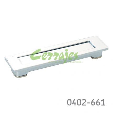 Jaladera de embutir Zamak L=96 mm 4520 Z07 Cromado Tornillo M3x19,5mm
