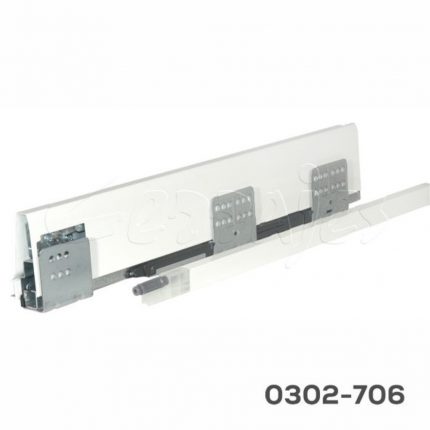 Cajón cacerolero Cerrajes "Ritma Cube" L=500mm blanco 60kg Extensión total cierre suave