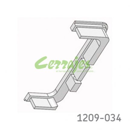 Remate doble "C" Cerrajes "Gola" Negro