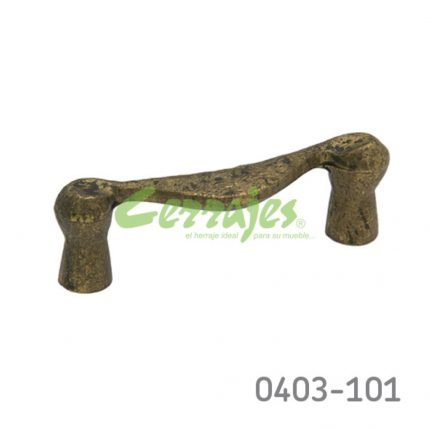 Jaladera Zamak cc 76 mm L=91 mm 3048 Z01 Bronce antiguo Tornillo M4x25mm