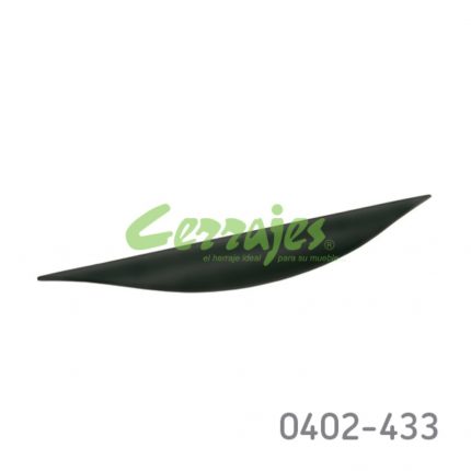 Jaladera Zamak cc 96 mm L=167 mm 4261 Z91 Negro mate Tornillo M4x25mm