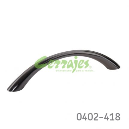 Jaladera Zamak cc 96 mm L=112 mm 4001 Z24 Niquel negro