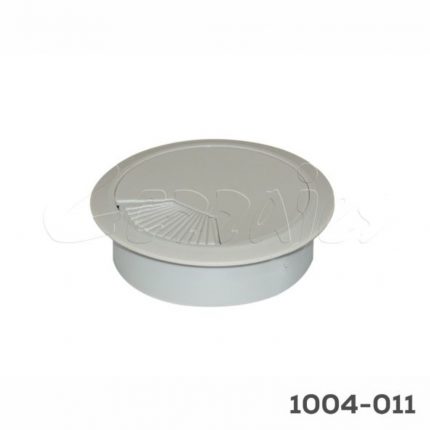 Pasacables redondo para cubierta de escritorio Cerrajes Ø=66mm Gris