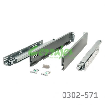 Jgo.Vionaro grafito 500 mm para 40 kg con cierre suave h=89