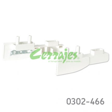 Soportes plasticos para frente cajon interno Nova Pro blanco