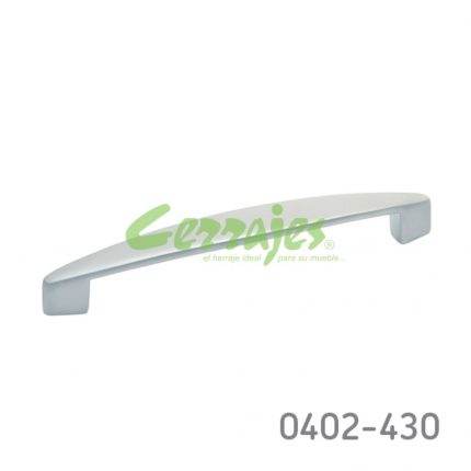 Jaladera Zamak cc 128 mm L=140 mm 4258 Z09 Cromo mate Tornillo M4x25mm