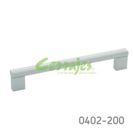 Jaladera Aluminio cc 192 mm L=223 mm 4227 A35 Anodizado natural mate Tornillo #8 - 32X1"