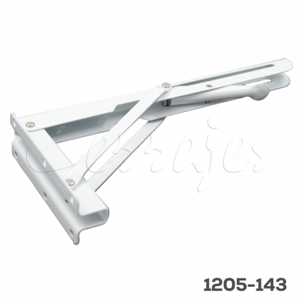 Ménsula reclinable para muro Cerrajes L=350 mm epóxico Blanco Max: 150 kg (juego)