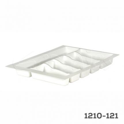 Organizador para cubiertos de cocina Volpato Serie-76 W=450mm Plástico PP Blanco