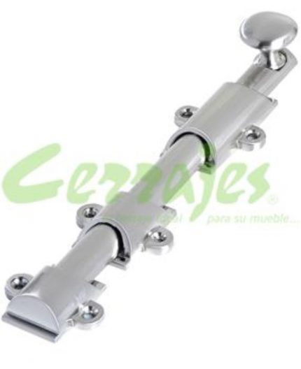 Pasador zamak acabado níquel satinado 203 mm