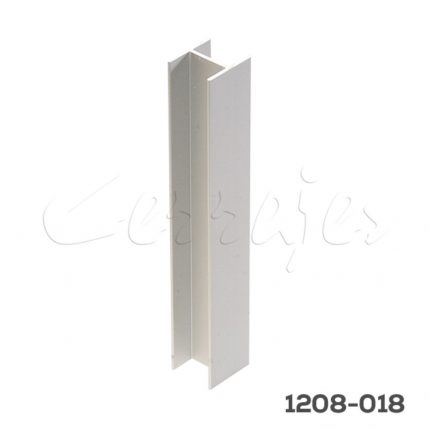 Conector lineal para zoclo aluminio 180° Cerrajes H=100mm Aluminio Anodizado mate