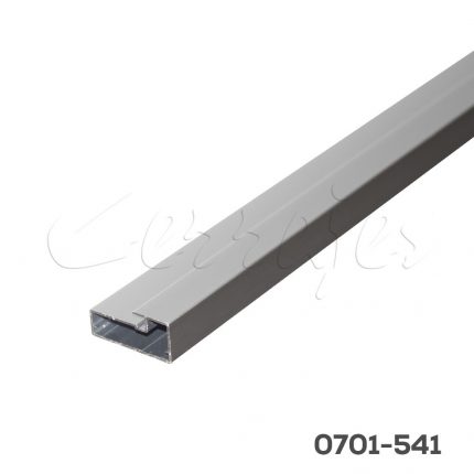 Perfil aluminio 4029 Gris mate 45x21 mm para cristal L=3m E42