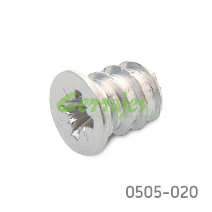 Tornillo para instalación de herrajes "Euro" 6,3mm L=8 mm PZ2 Niquelado sin punta
