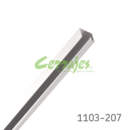 Rema sup/inf anodizado para pan 12 mm l 6100 mm exmenal
