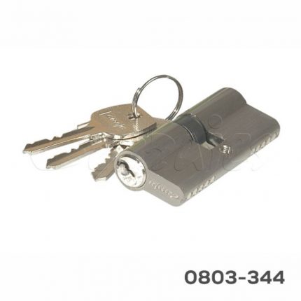 Cilindro de latón, seguridad Anti-taladro, Llave/Llave L=70 mm Niquel Cepillado con llave estándar