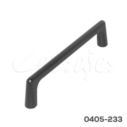 Jaladera Aluminio cc 128 mm L=138 mm 4725 A98 Piel negra Tornillo M4x25mm
