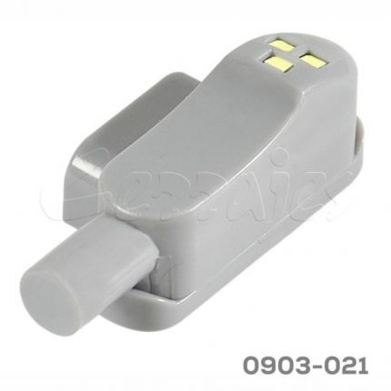 Luminario Led de fijación y acción magnética ABS Gris 12 VCD-0,3 W, 61x25,1x22 mm con Batería 23 A