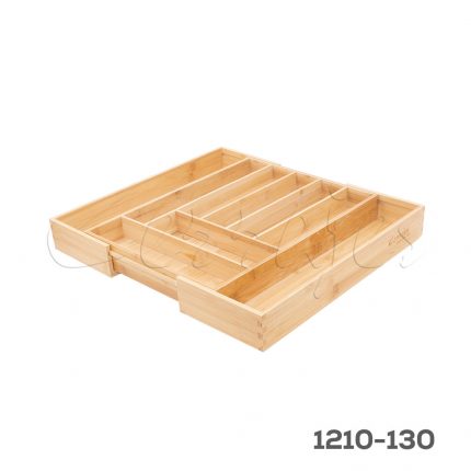 Organizador para cajón cubertero Cerrajes Bambú Natural 355 a 500mm x 445mm x 60mm