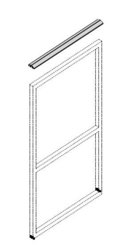 PERFIL SUPERIOR 60 ALUMINIO 61110023.009
